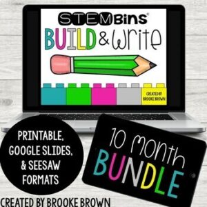 STEM Bins® Build & Write All Year BUNDLE: STEM Activities: Digital + Printable