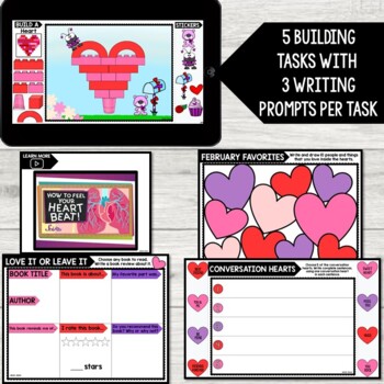 February STEM Bins® Build & Write - Valentine's Day STEM Activities - Image 2