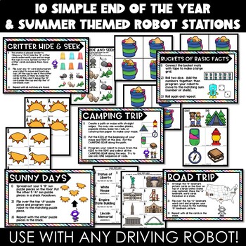 End of the Year Summer Robot Activities & Stations: Robotics Sphero Dash Bee-Bot - Image 3