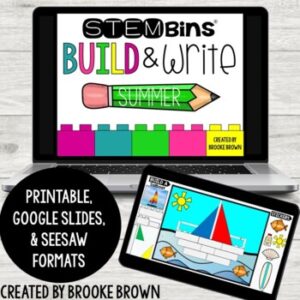 STEM Bins® Build & Write (SUMMER) - Digital & Printable STEM Activities