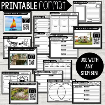 STEM Bins® Build & Write (SUMMER) - Digital & Printable STEM Activities - Image 4