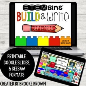 STEM Bins® Build & Write - Back to School STEM Activities - Printable + Digital