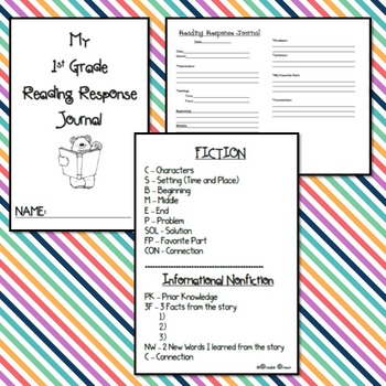 Reading Response Journal "Code" for First Grade - Image 2