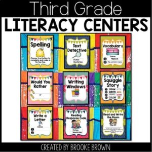 Third Grade Literacy Centers Made EASY! - Low Prep 3rd Grade Literacy Stations