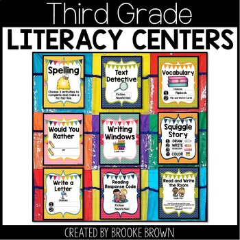 Third Grade Literacy Centers Made EASY! - Low Prep 3rd Grade Literacy Stations