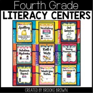 Fourth Grade Literacy Centers Made EASY! - Low Prep 4th Grade Literacy Stations