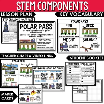 {The Polar Express} Storybook STEM Christmas STEM Activities - Train Bridge - Image 3