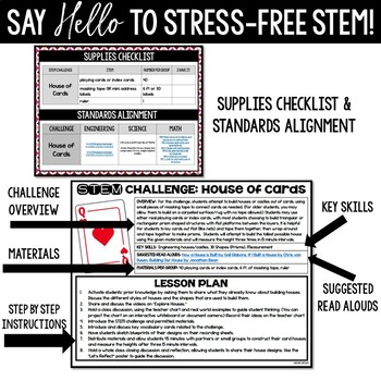 House of Cards STEM Valentine's Day STEM Activity Index Card Tower Party Station - Image 4