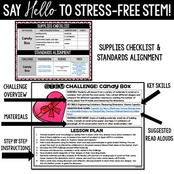 Candy Box STEM Challenge Valentine's Day STEM Activity Party Station - Image 4