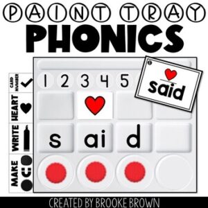 Paint Tray Phonics - Hands-on Science of Reading, Small Group Reading Strategies