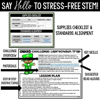 Leprechaun Trap STEM Activity - St. Patrick's Day STEM Challenge, Spring, March - Image 4