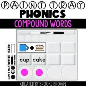 Paint Tray Phonics - COMPOUND WORDS {Science of Reading / Small Group Reading}