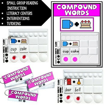 Paint Tray Phonics - COMPOUND WORDS {Science of Reading / Small Group Reading} - Image 2