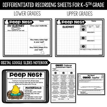 Peep Nest STEM Challenge (Easter & Spring STEM Activity) - Bird Nest - Image 3