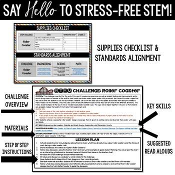Roller Coaster STEM Challenge (End of the Year STEM Activity) - Summer May June - Image 4