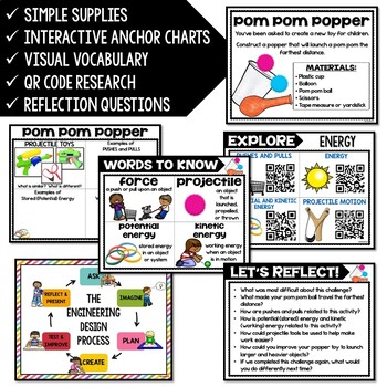 Pom Pom Popper STEM Challenge - Back to School STEM Activity - Image 2