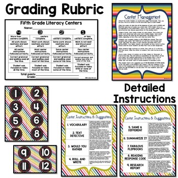 Fifth Grade Literacy Centers Made EASY! - Low Prep 5th Grade Literacy Stations - Image 4