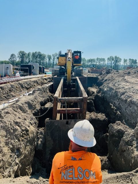 Team Nelson site development crew on active project