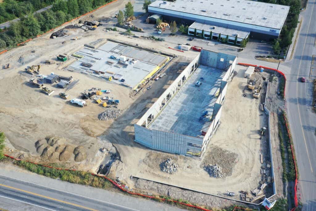 Team Nelson industrial sitework and utility installation at Stessa project