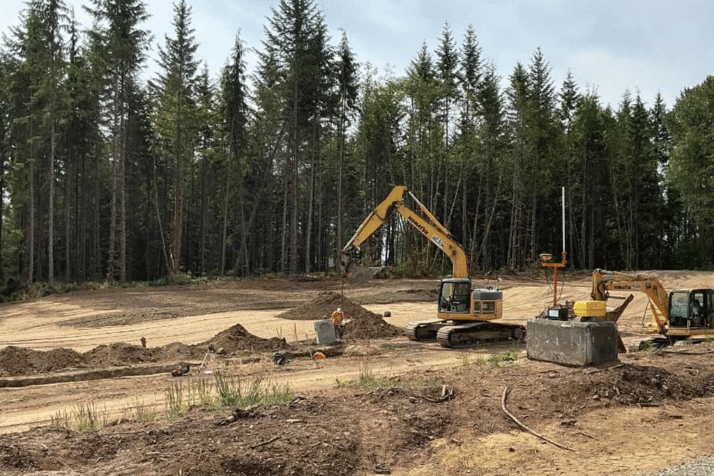 Stormwater infrastructure installation for Caledon land development project in Arlington WA