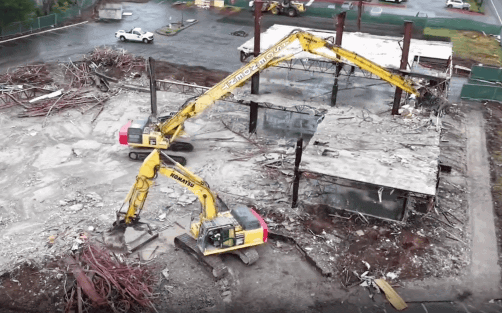 Concord project site preparation and storm detention vault construction in Bellevue WA