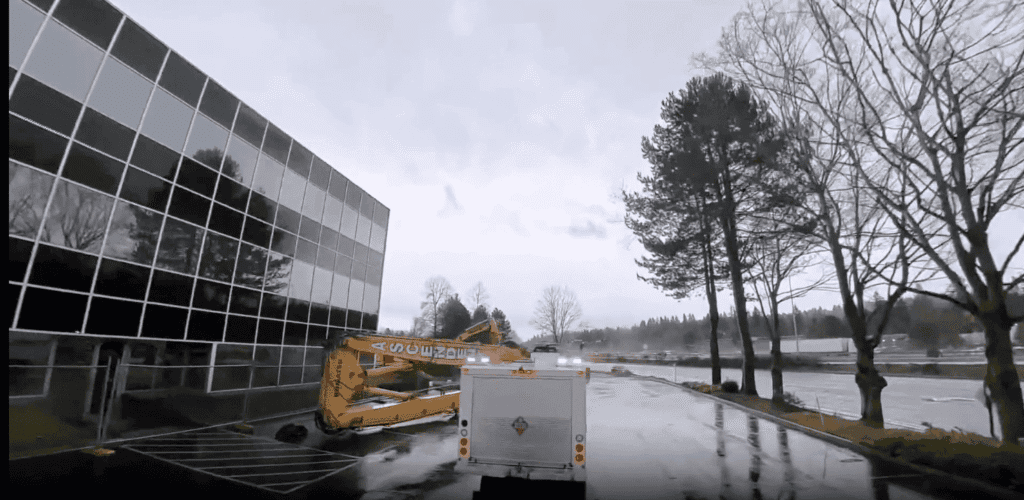 Structural demolition and building site preparation for Concord townhome project in Bellevue WA