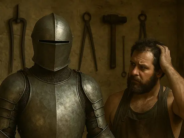 O Cavaleiro Preso na Armadura sou eu. É você.