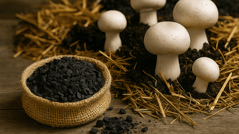 utilisation du biochar en culture de champignons