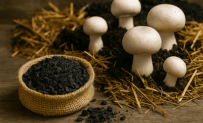 utilisation du biochar en culture de champignons