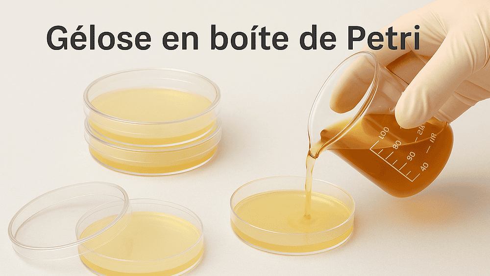 gélose en boîte de Petri