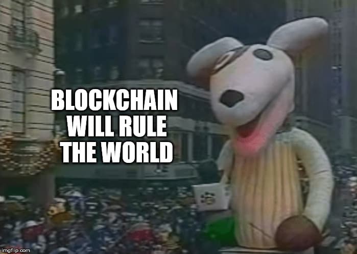 BlockChain Claims Being a Return of the Wild DotCom Era?