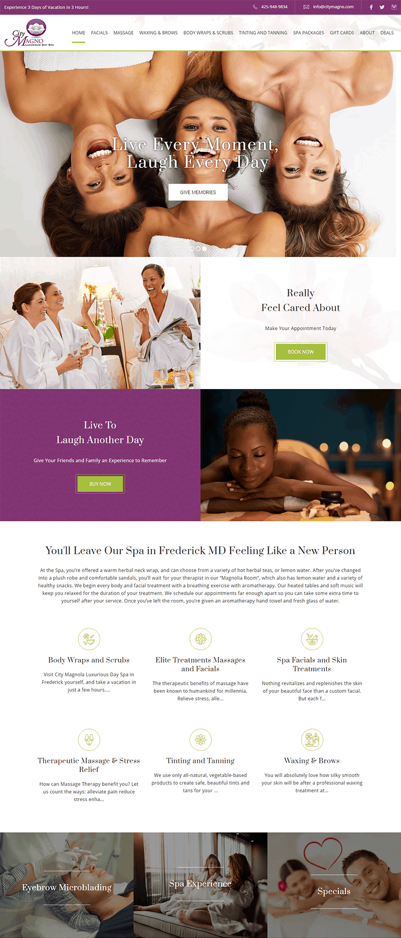 TESSA wellness center logo with women smiling and relaxing.