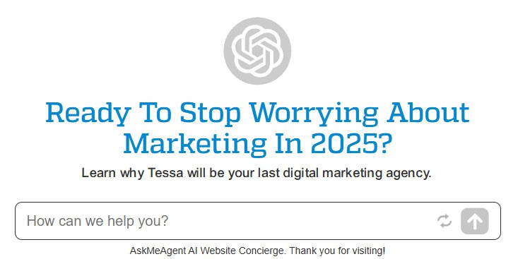 TESSA logo representing a leading digital marketing agency in 2025.