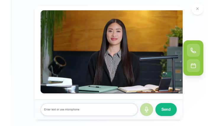 Professional woman working at a modern office desk for TESSA virtual assistant service.