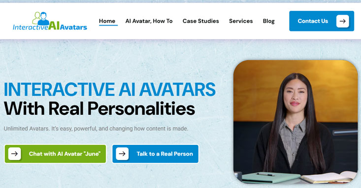 AI Avatar of a professional woman for virtual communication and customer service.