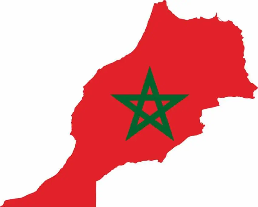 mapa Marruecos