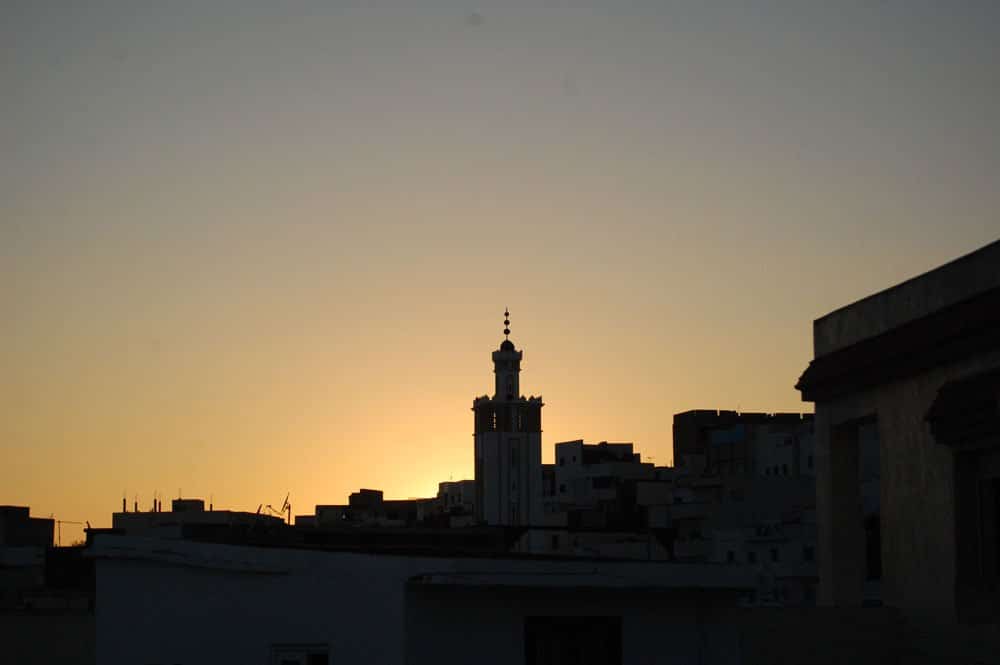 Vista de Tetuán al atardecer