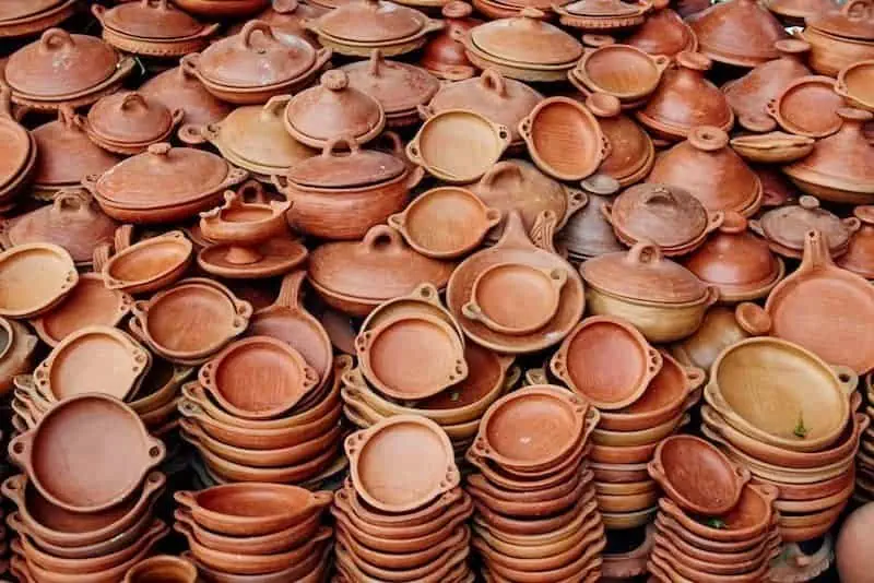 tajine de barro marroqui diferentes tamaños