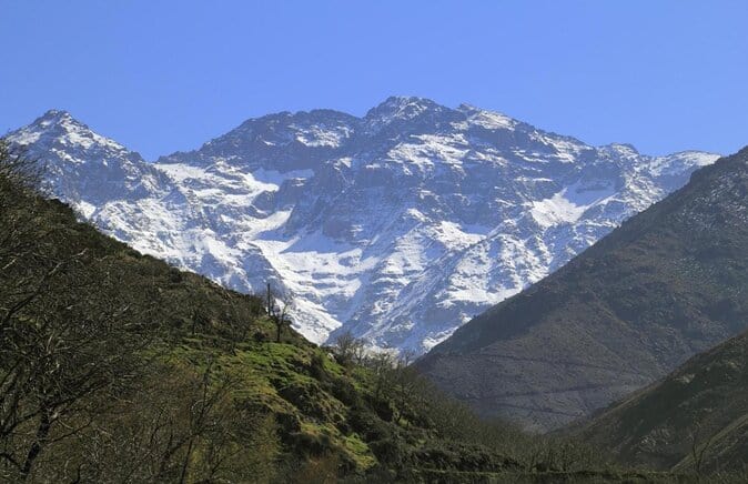 Toubkal Mapa marruecos cordilleras montañas 