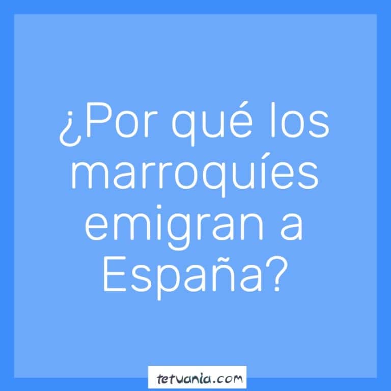 Por qué los marroquíes emigran a España
