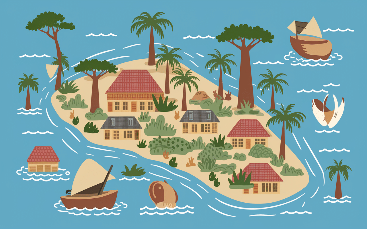 Illustration de l'origine du poulet yassa