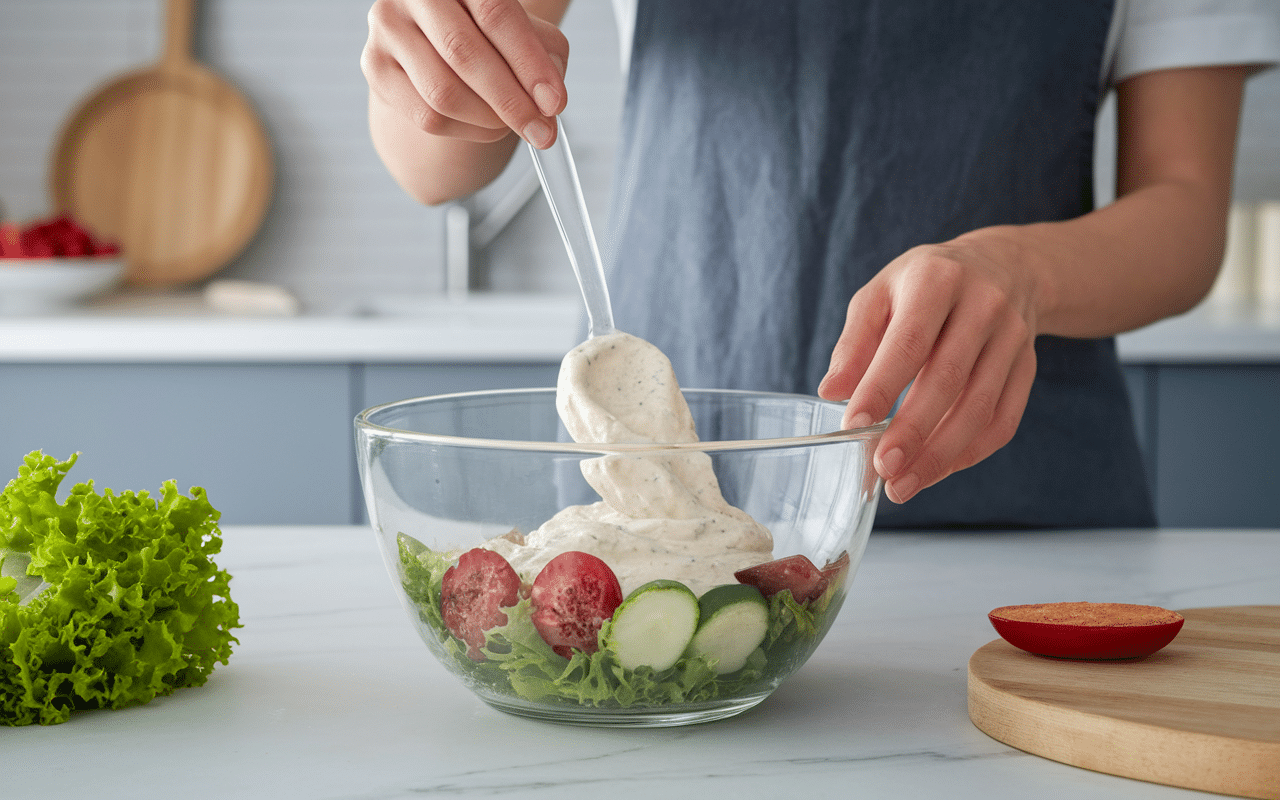 Main utilise cuisine une maryse pour mélanger mousse