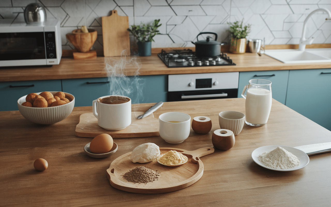 Mug cake chocolat blanc micro ondes ingrédients et minutage
