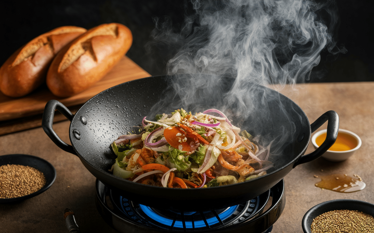 Par quoi remplacer l'huile de sésame dans un wok légumes