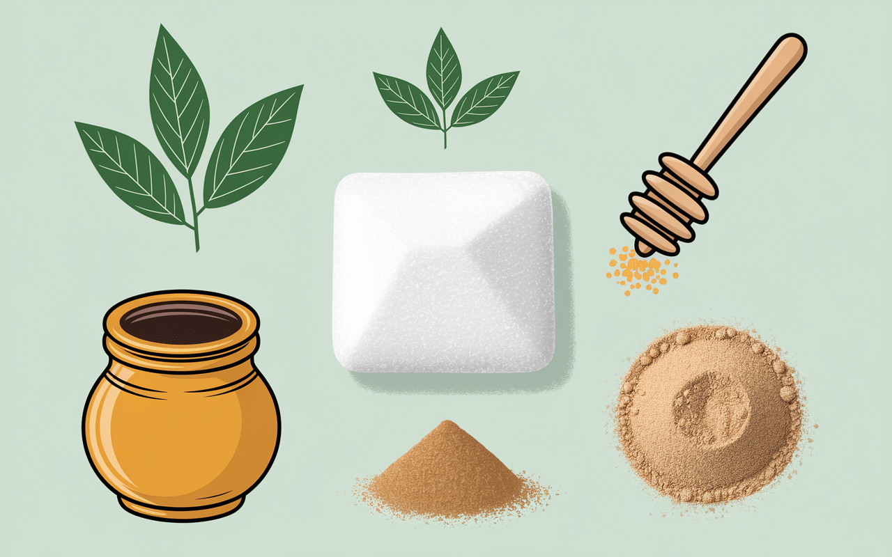 poids d'un carré de sucre alternatives stevia miel édulcorant