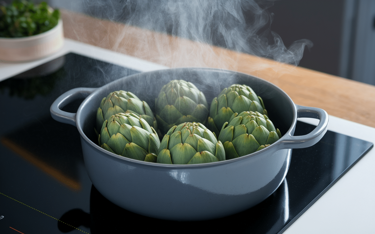 temps de cuisson pour artichauts à la cocotte-minute vapeur chrono