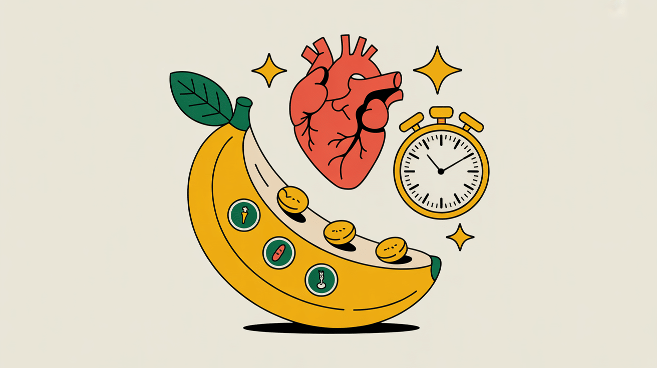 Bienfaits mug cake banane healthy icônes santé rapidité