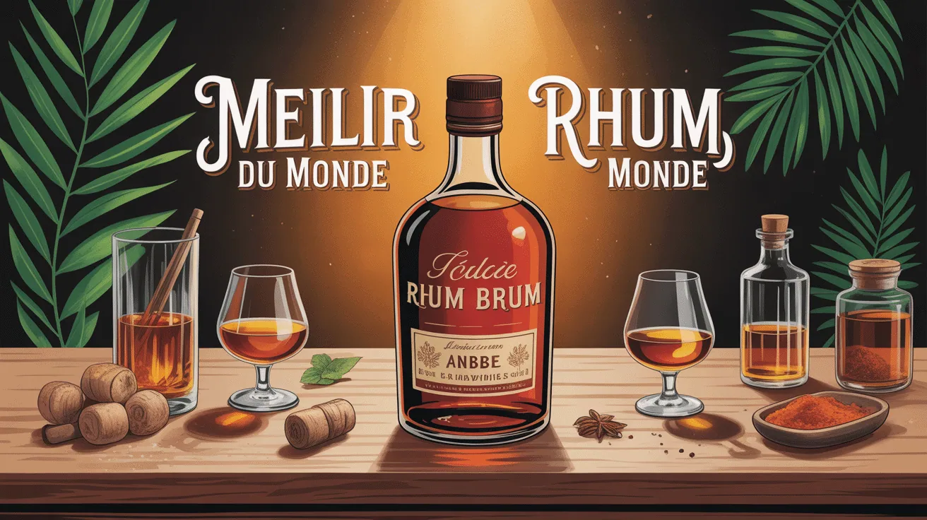 meilleur rhum du monde bouteille ambrée dégustation