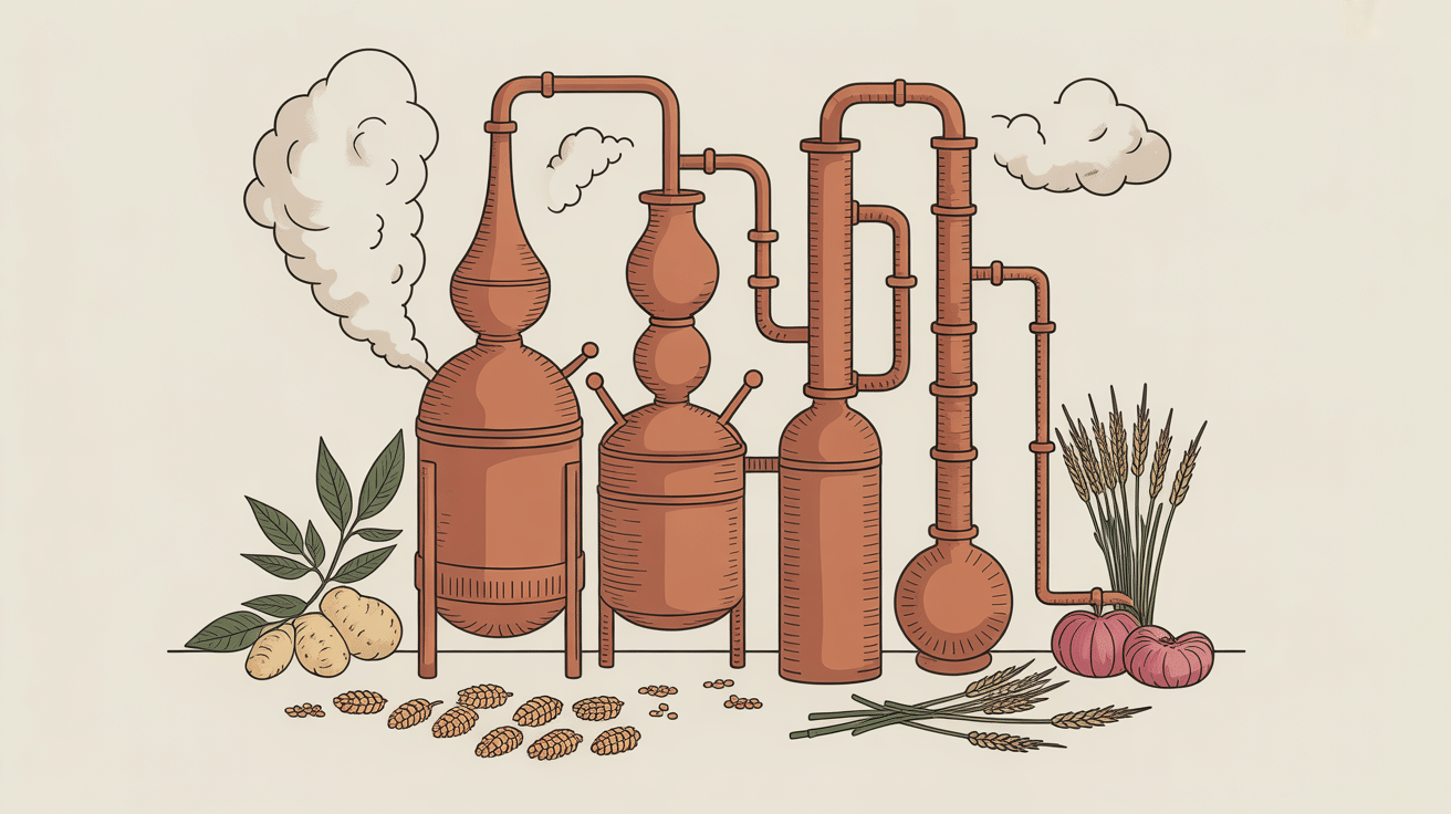 nikka coffey grain whisky alambic coffey cuivre schéma distillation