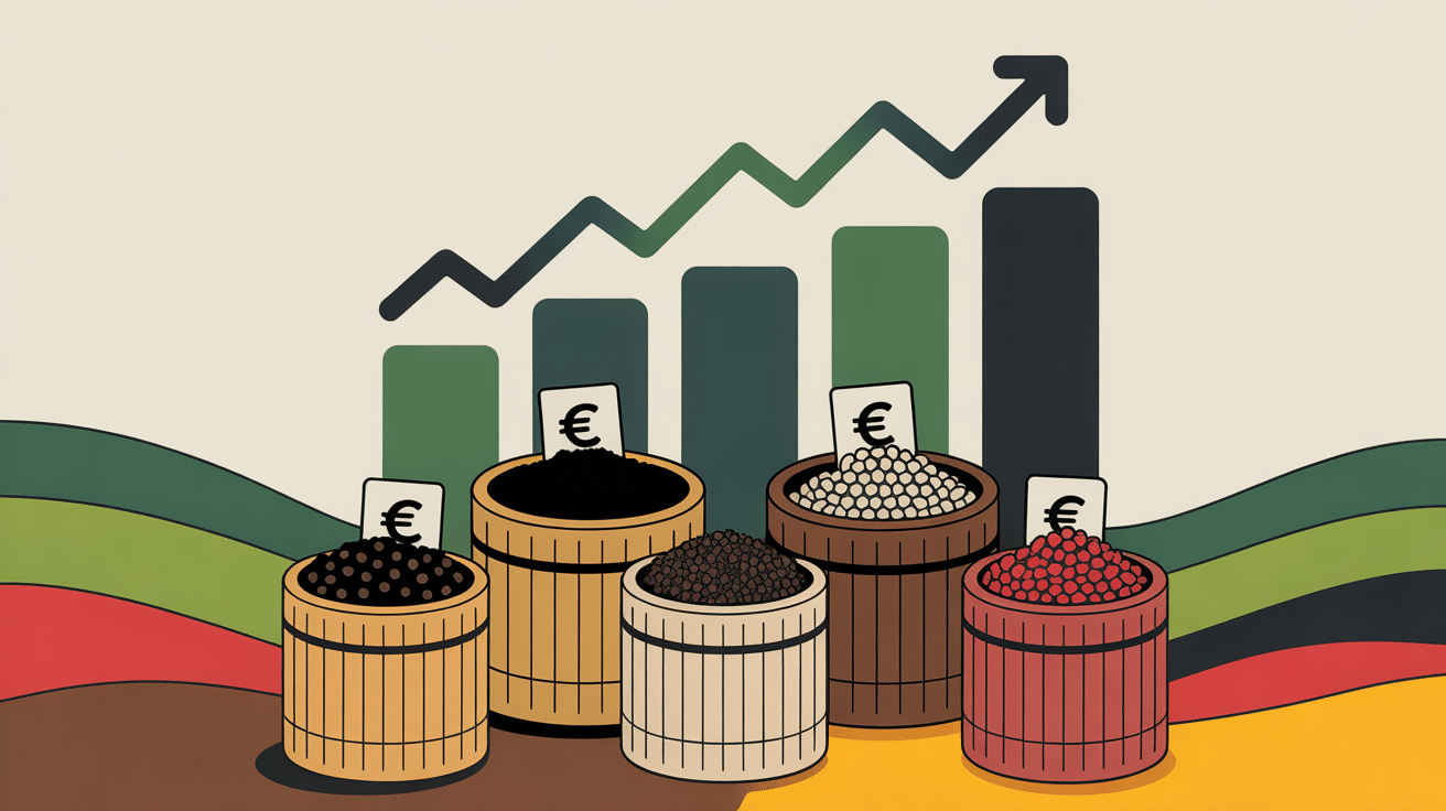 prix poivre au kilo variétés grains et graphique